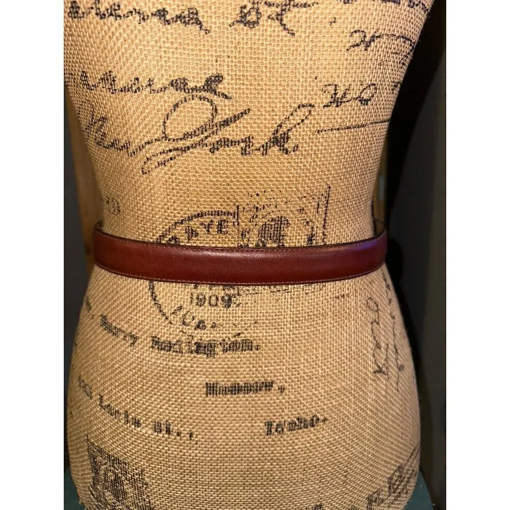 Vintage Brighton 1996 Leather‎ Belt W/Teapot Buckle -45907 Size M